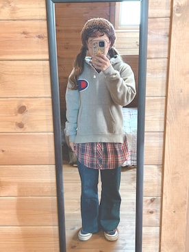 「チャイハネ（チャイハネ）のアイテム（ヘアアクセサリー）」を使った、るんさん（レディース・153cm）の冬コーディネート