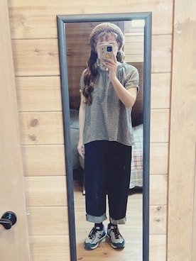 「チャイハネ（チャイハネ）のアイテム（ヘアアクセサリー）」を使った、るんさん（レディース・153cm）の秋コーディネート