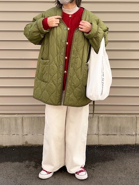 「RVCA（ルーカ）のアイテム（ジャケット/アウター）」を使った、a__star__iさん（レディース・160cm）の冬コーディネート
