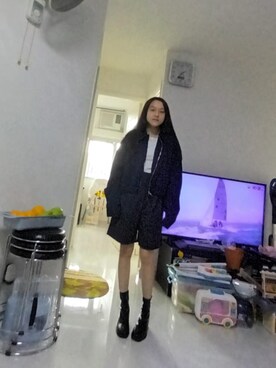 「MEIER.Q（マイヤーキュー）のアイテム（ジャケット/アウター）」を使った、yimlingさん（レディース・150cm）の夏コーディネート
