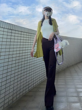 「PAZZO（パッゾ）のアイテム」を使った、121さん（レディース・162cm）の春コーディネート