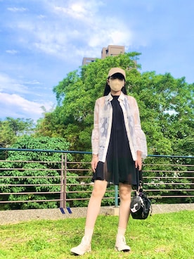 「ANNA SUI（アナスイ）のアイテム（バッグ）」を使った、121さん（レディース・162cm）の春コーディネート