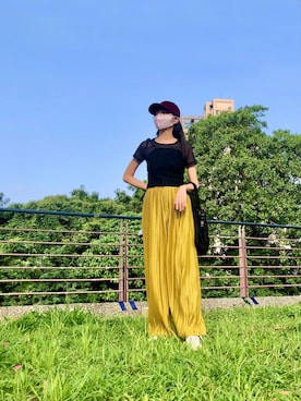 「Roots Canadaのアイテム（帽子）」を使った、121さん（レディース・162cm）の秋コーディネート