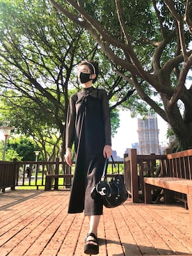 「ANNA SUI（アナスイ）のアイテム（バッグ）」を使った、121さん（レディース・162cm）の春コーディネート