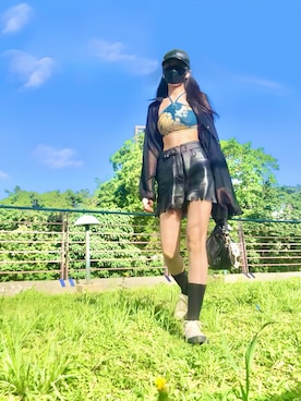 「ANNA SUI（アナスイ）のアイテム（バッグ）」を使った、121さん（レディース・162cm）の春コーディネート