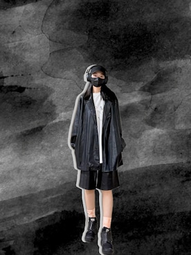 「アイテム（スーツジャケット）」を使った、121さん（レディース・162cm）の秋コーディネート