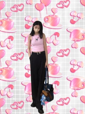 「アイテム（雑貨/ホビー）」を使った、121さん（レディース・162cm）の夏コーディネート