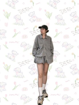 「PAZZO（パッゾ）のアイテム（パンツ）」を使った、121さん（レディース・162cm）の秋コーディネート