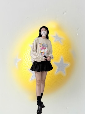 「アイテム（マスク）」を使った、121さん（レディース・162cm）の秋コーディネート