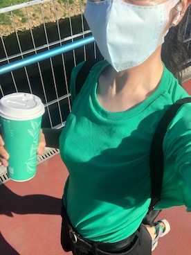 「Gleam（グリーム）のアイテム」を使った、121さん（レディース・162cm）の夏コーディネート