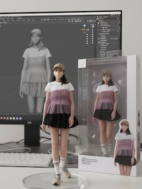 「アイテム（キャミソール、パープル系）」を使った、121さん（レディース・162cm）の秋コーディネート