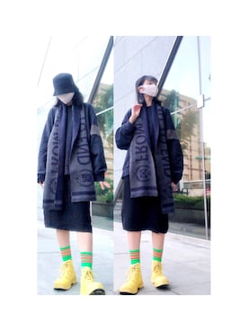 121さん（レディース・162cm）の冬コーディネート