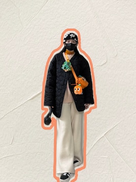 121さん（レディース・162cm）の冬コーディネート