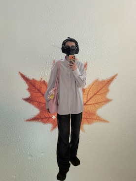 「finalのUX2000（ヘッドフォン/イヤホン、ブラック系）」を使った、121さん（レディース・162cm）の春コーディネート
