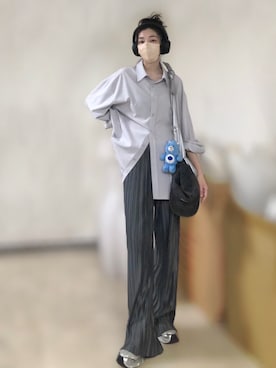 「アイテム（おもちゃ）」を使った、121さん（レディース・162cm）の秋コーディネート