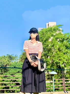 「ANNA SUI（アナスイ）のアイテム（バッグ）」を使った、121さん（レディース・162cm）の春コーディネート