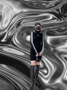 「アイテム（スーツジャケット）」を使った、121さん（レディース・162cm）の冬コーディネート