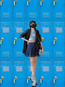 「アイテム（バレエシューズ）」を使った、121さん（レディース・162cm）の秋コーディネート