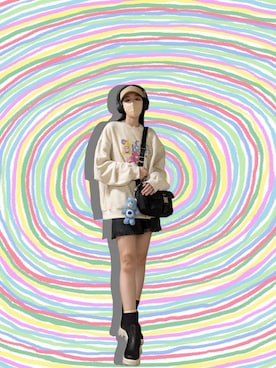 「アイテム（雑貨/ホビー）」を使った、121さん（レディース・162cm）の秋コーディネート