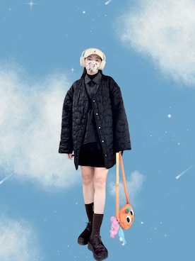 「KANGOL（カンゴール）のアイテム」を使った、121さん（レディース・162cm）の春コーディネート