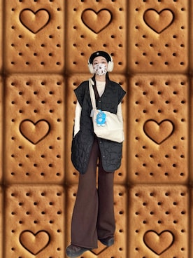 「PAZZO（パッゾ）の圈圈絨磨毛針織上衣（ニット/セーター、その他）」を使った、121さん（レディース・162cm）の春コーディネート