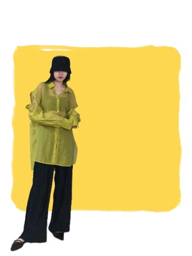 「SOU･SOU（ソウ・ソウ）のアイテム（バッグ）」を使った、121さん（レディース・162cm）の夏コーディネート