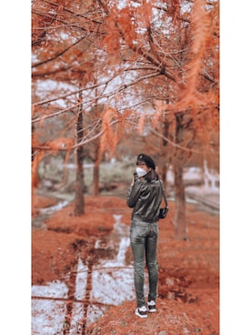 121さん（レディース・162cm）の冬コーディネート