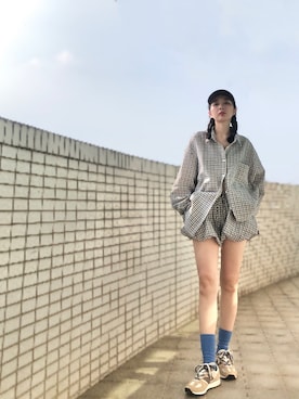 「PAZZO（パッゾ）のアイテム（パンツ）」を使った、121さん（レディース・162cm）の秋コーディネート