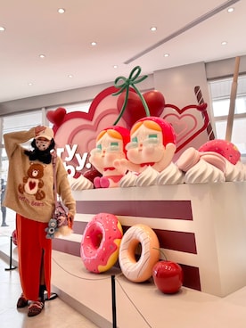 「アイテム（雑貨/ホビー）」を使った、121さん（レディース・162cm）の冬コーディネート