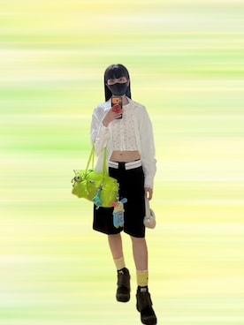 「アイテム（セットアップ）」を使った、121さん（レディース・162cm）の夏コーディネート
