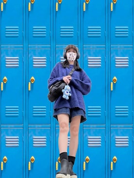 「アイテム（雑貨/ホビー）」を使った、121さん（レディース・162cm）の秋コーディネート