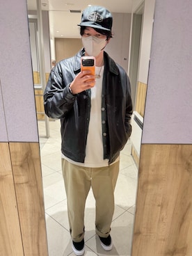 「アイテム（スリッポン）」を使った、あきちゃんさん（メンズ・171cm）の秋コーディネート