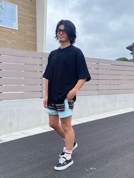 「DRIES VAN NOTEN（ドリスヴァンノッテン）のアイテム」を使った、Junichiさん（メンズ・175cm）の夏コーディネート