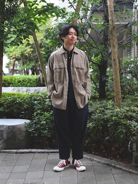 「コンバース」｜Shogo.Oさん（メンズ・178cm・30代）の秋コーディネート