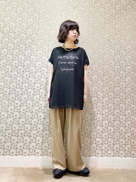 「KATHARINE ROSS（キャサリンロス）のアイテム（トップス）」を使った、megmiさん（レディース・154cm）の春コーディネート