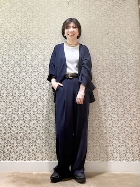 「KATHARINE ROSS（キャサリンロス）のアイテム（タンクトップ）」を使った、megmiさん（レディース・154cm）の冬コーディネート
