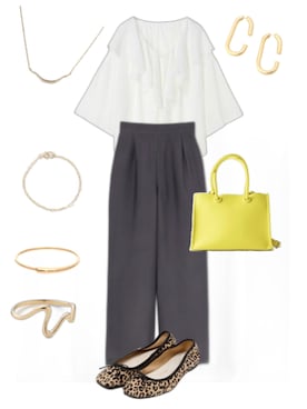 「NOIR DE POUPEE（ノワールドプーペ）のアイテム」を使った、mamamaiさん（レディース・159cm）の秋コーディネート