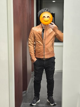 「G-STAR（ジースター）のアイテム」を使った、Y's collection roomさん（メンズ・163cm）の冬コーディネート