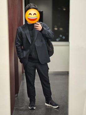「DESCENTE ALLTERRAIN（デサント　オルテライン）のアイテム（テーラードジャケット）」を使った、Y's collection roomさん（メンズ・163cm）の春コーディネート