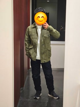 「アイテム（ミリタリージャケット）」を使った、Y's collection roomさん（メンズ・163cm）の秋コーディネート