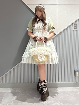 「Chalmiere（シャルミエール）のアイテム」を使った、kanaeさん（レディース・170cm）の春コーディネート