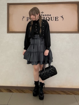 「axes femme POETIQUE（アクシーズファムポエティック）のアイテム（ジャケット/アウター）」を使った、kanaeさん（レディース・169cm）の秋コーディネート