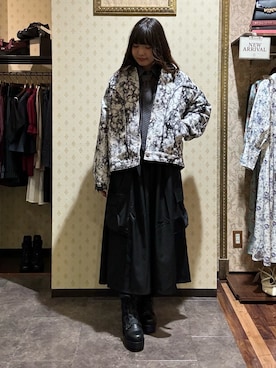 「AXES-X（アクシーズエックス）のアイテム（その他アウター）」を使った、kanaeさん（レディース・169cm）の秋コーディネート