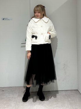 「axes femme POETIQUE（アクシーズファムポエティック）のアイテム（ジャケット/アウター）」を使った、kanaeさん（レディース・169cm）の秋コーディネート