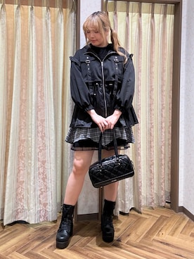 「axes femme POETIQUE（アクシーズファムポエティック）のアイテム（ジャケット/アウター）」を使った、kanaeさん（レディース・169cm）の秋コーディネート