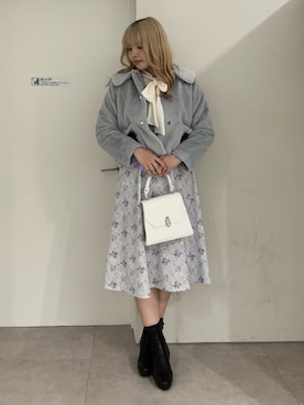 「axes femme POETIQUE（アクシーズファムポエティック）のアイテム（バッグ）」を使った、kanaeさん（骨格ストレート・レディース・169cm）の冬コーディネート