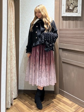 「axes femme（アクシーズファム）のアイテム（ステンカラーコート）」を使った、kanaeさん（レディース・169cm）の秋コーディネート