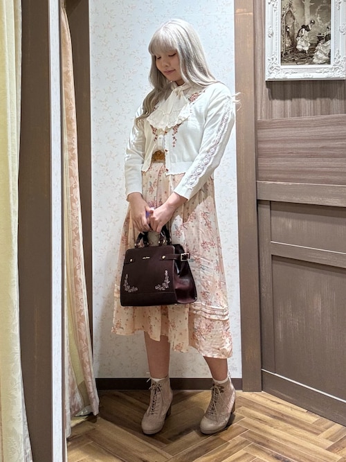 金木犀柄タックスカート（スカート）｜axes femme（アクシーズ