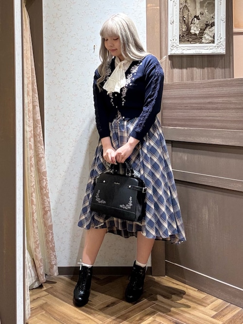 セール】チェック柄レースフリルスカート（スカート）｜axes femme