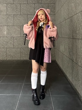 「アイテム（ワンピース）」を使った、kanaeさん（レディース・169cm）の秋コーディネート